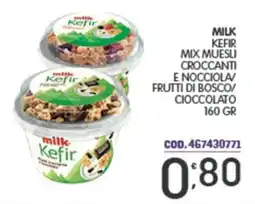 Eurocash Milk kefir mix muesli croccanti e nocciola/ frutti di bosco/ cioccolato offerta