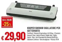 Galassia KOOPER 5901008 SIGILLATORE PER SOTTOVUOTO offerta