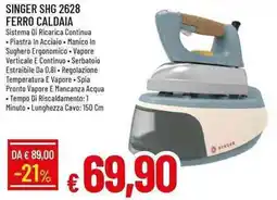 Galassia SINGER SHG 2628 FERRO CALDAIA offerta