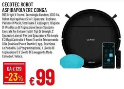 Galassia Cecotec robot aspirapolvere conga offerta