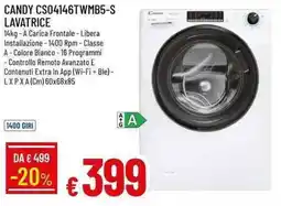 Galassia CANDY CS04146TWMB5-S LAVATRICE offerta