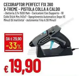 Galassia Cecoraptor perfect fix 360 x-treme pistola colla a caldo offerta
