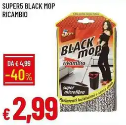 Galassia Super5 black mop ricambio offerta