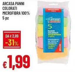Galassia Arcasa panni colorati microfibra 100% offerta