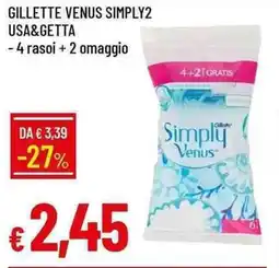 Galassia Gillette venus simply2 usa&getta offerta