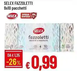 Galassia Selex fazzoletti offerta