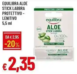 Galassia Equilibra aloe stick labbra protettivo - lenitivo offerta