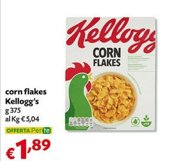 Pam Kellogg's - corn flakes 375 g(ml) offerta