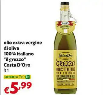 Pam Olio extra vergine di oliva 100% italiano il grezzo offerta