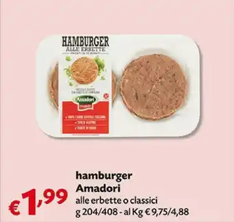 Pam Hamburger con erbette offerta