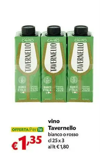 Pam Tavernello - vino bianco 250 g(ml) offerta