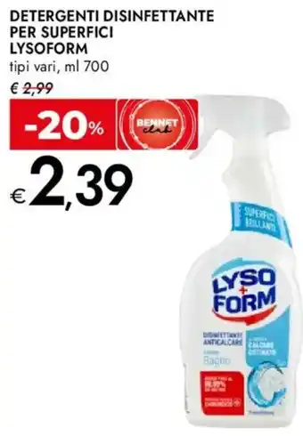 Bennet Detergenti disinfettante per superfici LYSOFORM offerta