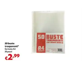 Pam 50 buste trasparenti offerta