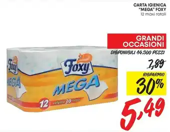 Carta igienica mega 12 maxi rotoli