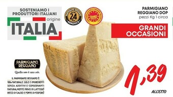 Pam parmigiano reggiano dop offerta