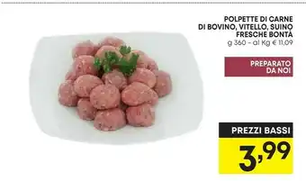 Pam Polpette di carne di bovino offerta