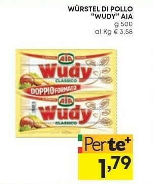 Pam Aia wurstel di pollo wudy offerta