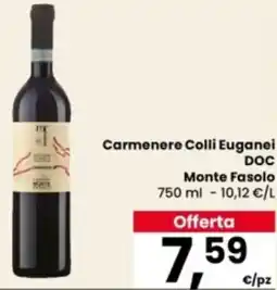 Eurospar Carmenere Colli Euganei DOC Monte Fasolo offerta