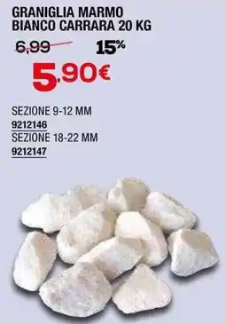 Bricofer Graniglia marmo bianco carrara offerta