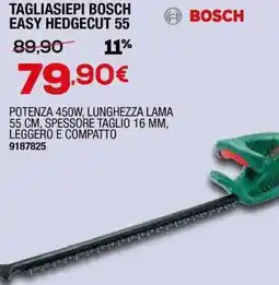 Bricofer Tagliasiepi bosch easy hedgecut 55 offerta