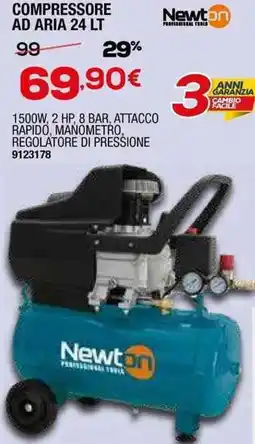 Bricofer Compressore ad aria Newton offerta