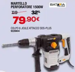 Bricofer Martello perforatore 1500W BATAVIA offerta