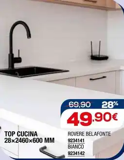 Bricofer Top cucina 28x2460x600 MM offerta