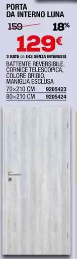Bricofer Porta da interno luna offerta