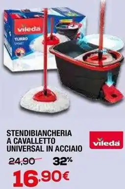 Bricofer Stendibiancheria a cavalletto universal in acciaio vileda offerta