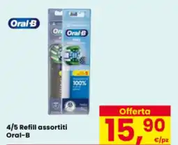 Eurospar 4/5 Refill assortiti Oral-B offerta