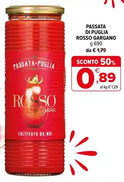 Iperal Passata di puglia ROSSO GARGANO offerta