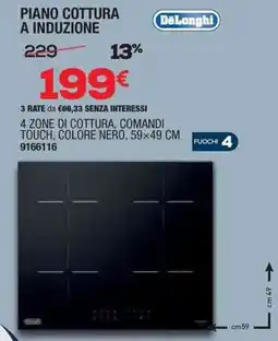 Bricofer Piano cottura a induzione DeLonghi offerta