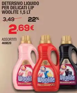 Bricofer Detersivo liquido per delicati lip WOOLITE offerta