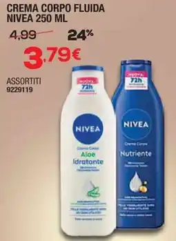 Bricofer Crema corpo fluida NIVEA offerta
