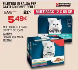 Bricofer Filettini in salsa per gatti gourmet perle PURINA offerta