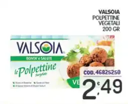 Eurocash Valsoia polpettine vegetali offerta