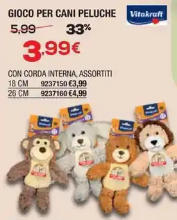 Bricofer Gioco per cani peluche Vitakraft offerta