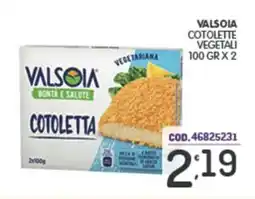 Eurocash Valsoia cotolette vegetali offerta