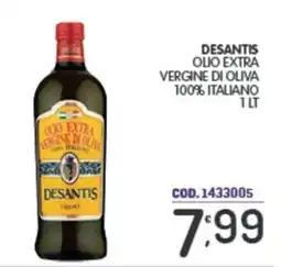 Eurocash Desantis olio extra vergine di oliva 100% italiano offerta