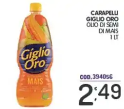 Eurocash Carapelli giglio oro olio di semi di mais offerta