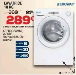 Bricofer Lavatrice ZEROWATT offerta