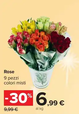 Carrefour Rose 9 pezzi offerta