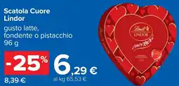 Carrefour Scatola Cuore Lindor offerta