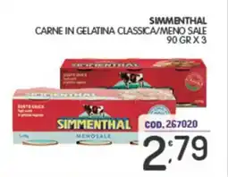 Eurocash Simmenthal carne in gelatina classica/meno sale offerta
