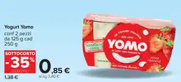 Carrefour Yogurt Yomo conf 2 pezzi offerta