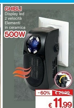 Satur Ventilatore offerta