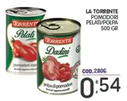 Eurocash La torrente pomodori pelati/polpa offerta