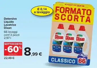 Detersivo Liquido Lavatrice Dixan