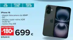 Carrefour iPhone 16 offerta