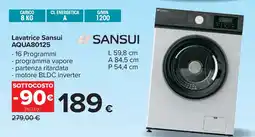 Carrefour Lavatrice Sansui AQUA80125 SANSUI offerta